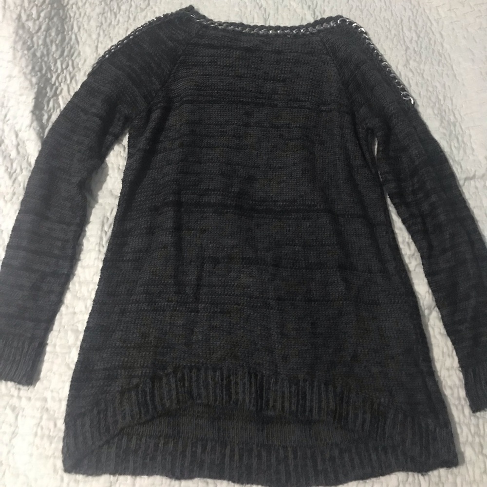S-twelve mini chain neck sweater